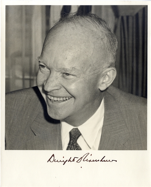 Eisenhower Signed Photo Card