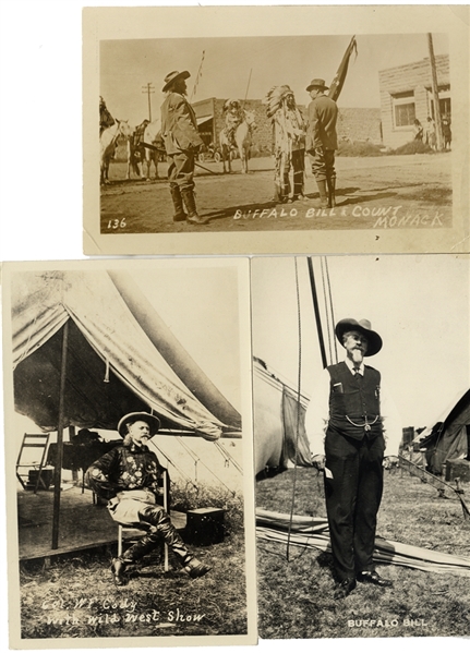 A Group of Real Photo Post Cards of Buffalo Bill