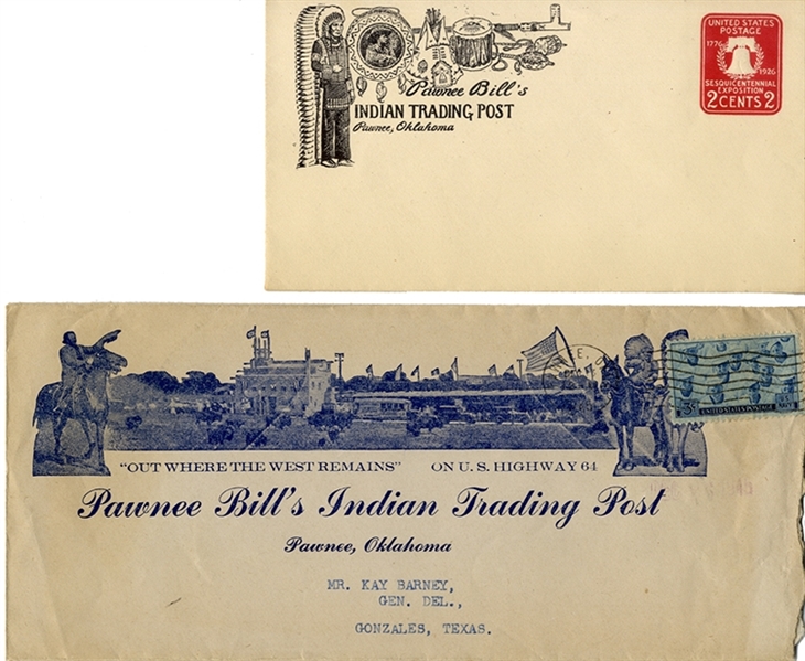 A Pair Of Pawnee Bill Envelopes