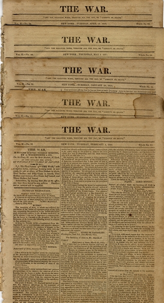 Newspapers, Group 10 “THE WAR” - War of 1812