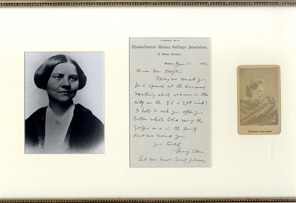 Lucy Stone Writes Another Suffragist