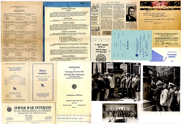 Archive of the JEWISH WAR VETERANS of the United States of America for the Department of Pennsylvania