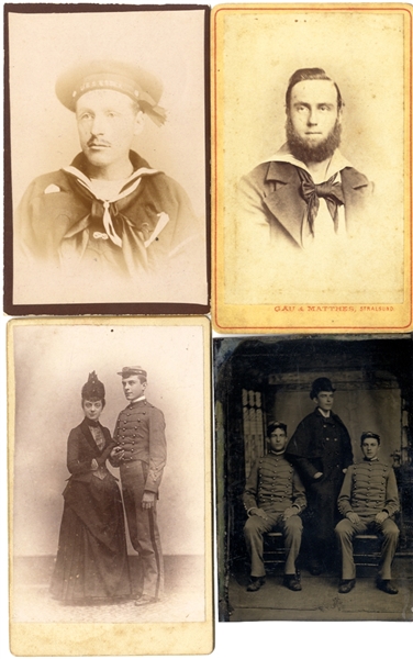 Four Post War Soldiers and Sailors.