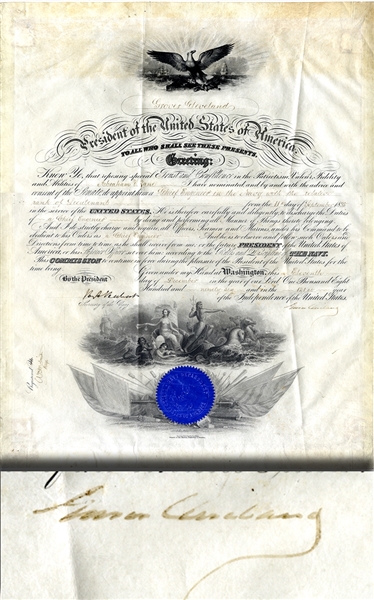 President Cleveland - Naval Document