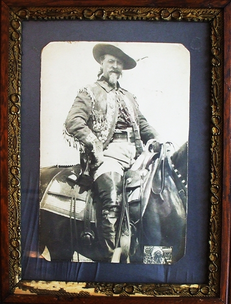 Impressive Large Photograph Of Buffalo Bill