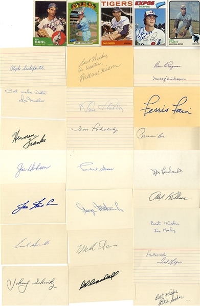 Collection of 28 Baseball Signatures