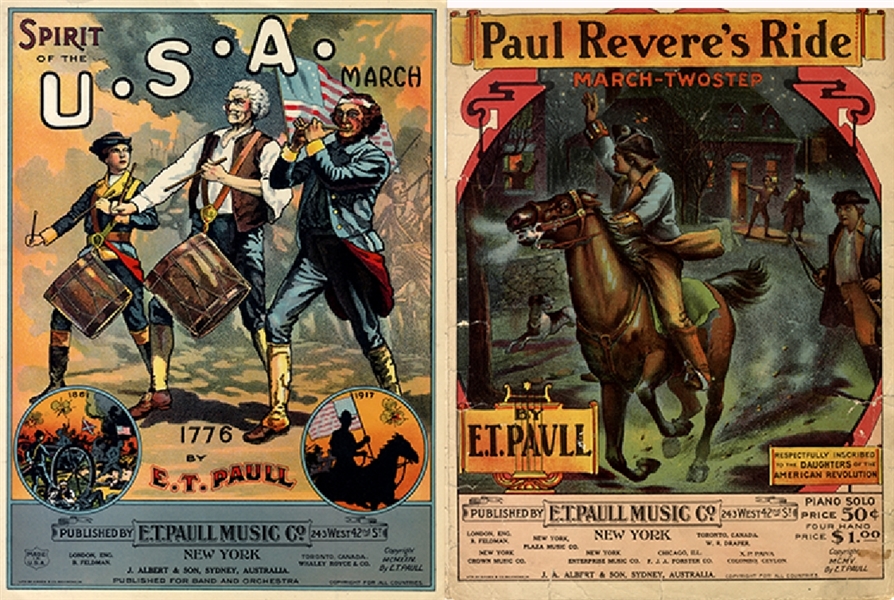 Patriotic Music Sheets- Revere - Washington - Lincoln