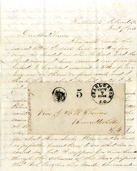 1st Orr’s Rifles Letter on Running the Blockade and Slidell and Mason