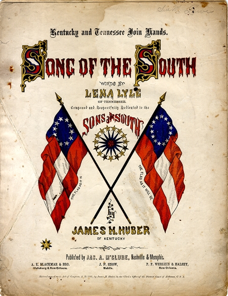 Color Cover - Song of the South 1861