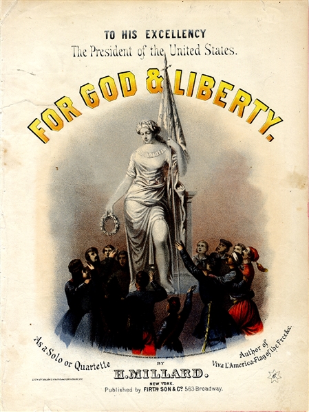 Color Cover of Columbia and Soldiers