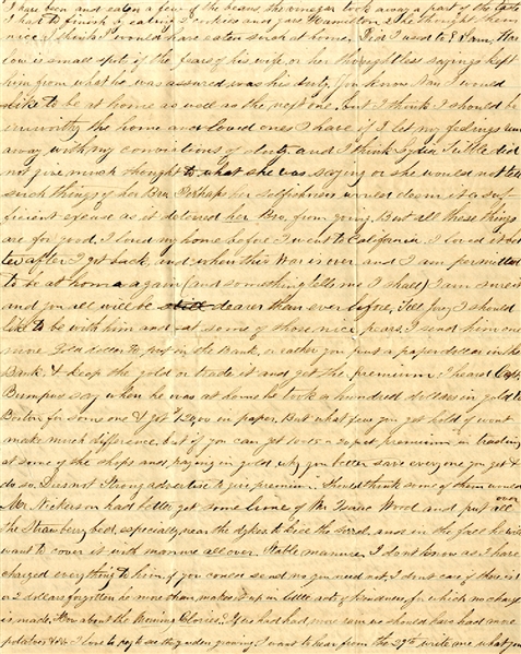 32nd Mass Letter Just Before the Battle of Antietam