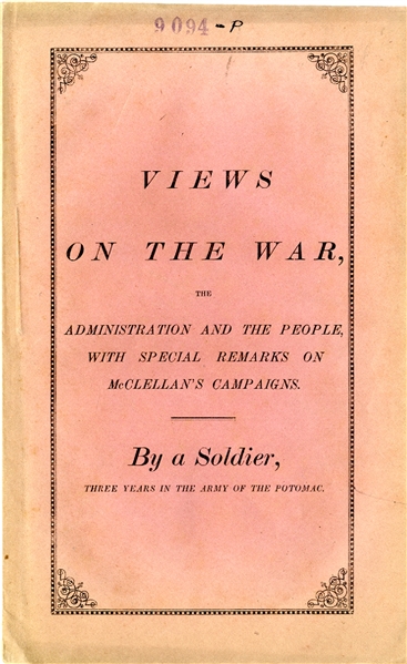 War Dated Booklet By A Soldier