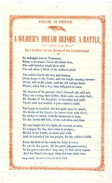 Written by a Soldier of the Army of the Cumberland