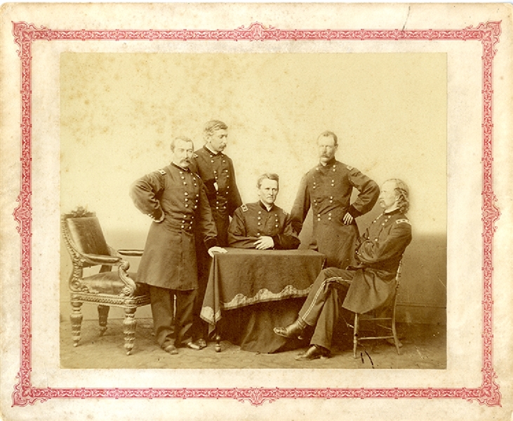 Civil War Photograph of General Custer and General Sheridan