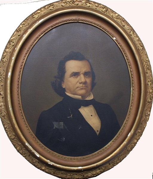 Stephen A. Douglas: Scarce 1864-Dated Middleton Chromolithograph Portrait