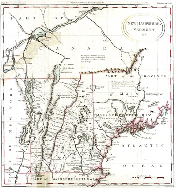 1788 New England Map