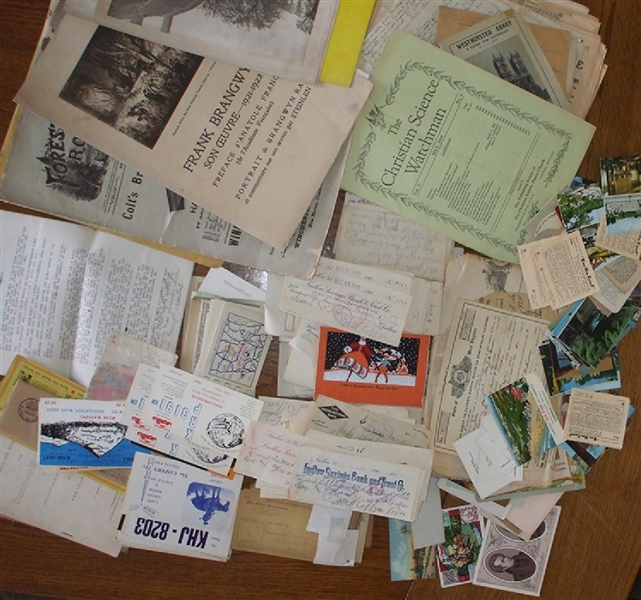 Large Hoard of West Virginia Related Family/Business Ephemera-19th Century to 1980s. 