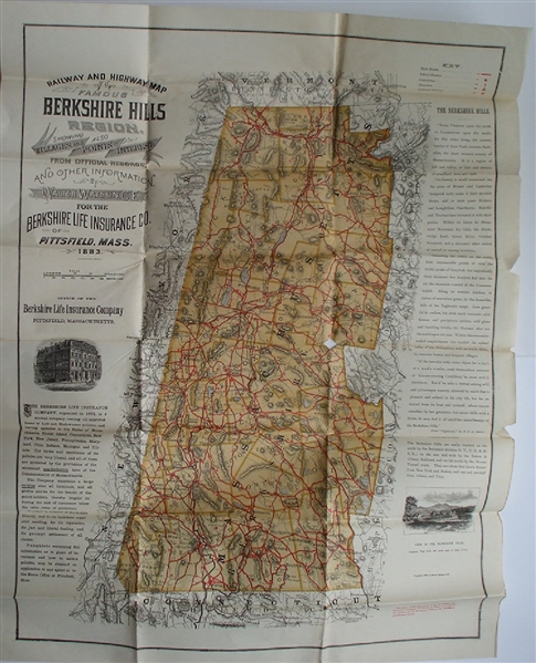 Berkshire Railway and Highway Map