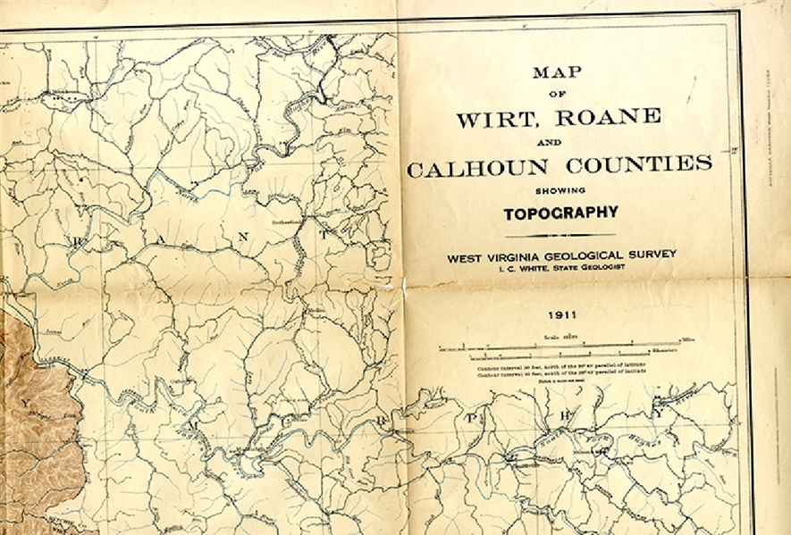  1911 West Virginia Geological Map