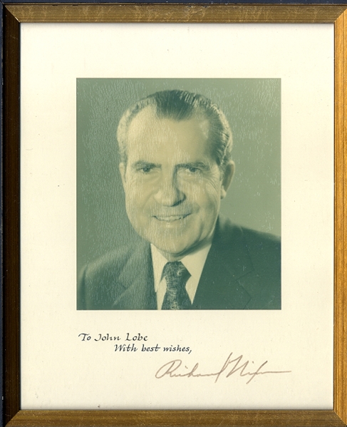 Nixon Signed Photo