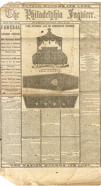 One Of The Most Graphic Newspapers of the Lincoln Assassination