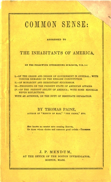 A Key Revolutionary War Booklet