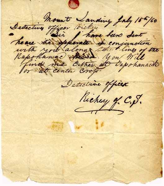 Slave Patrol Letter