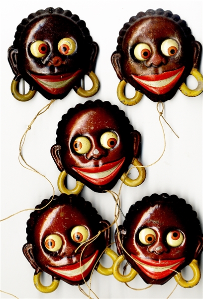 Black Woman Googly-Eye Racist Pins