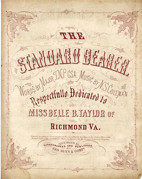 The Standard Bearer - Printed in Richmond, Virginia, 1864