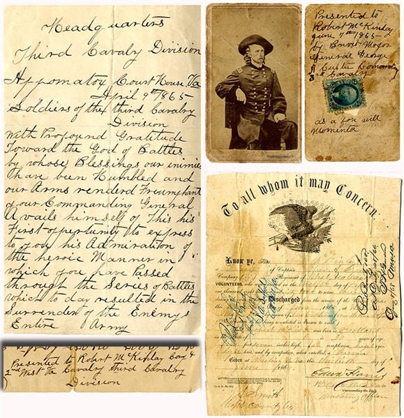 Period Manuscript Copy of General George Custer’s Farewell