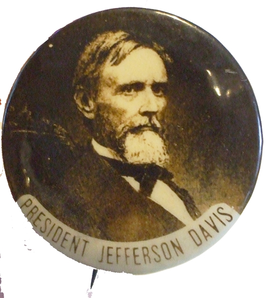 Jefferson Davis Real Photo Reunion Pinback