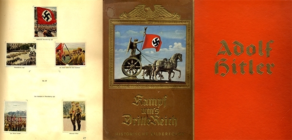 Two (2) Nazi-Hitler Photo Tobacco Card albums