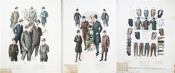 Striking Mens’ Fashion Color Printed Card’s -1914