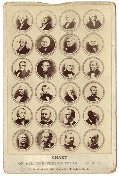 United States Presidents Cabinet Card Photograph