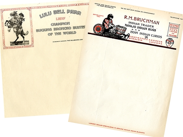 A Pair of Attractive Western Letterheads