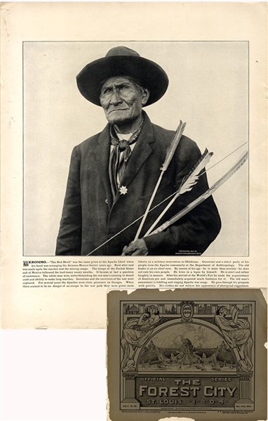 Geronimo Photo in Exposition Booklet