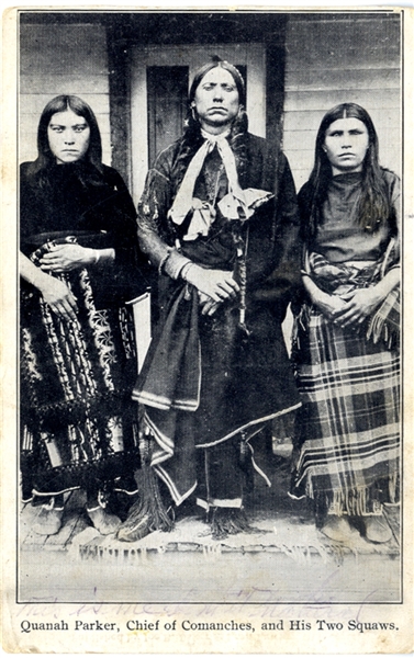 Commanche Chief Quanah Parker and Squaws