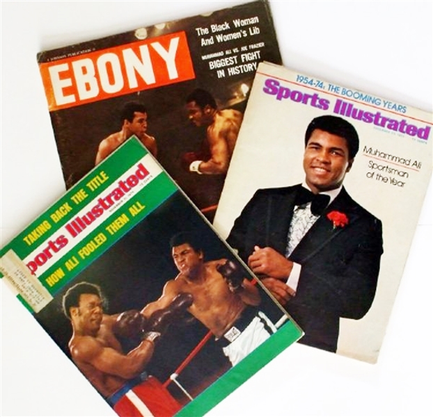 Ali, Fraser, Foreman - 1970s Boxing Magazines