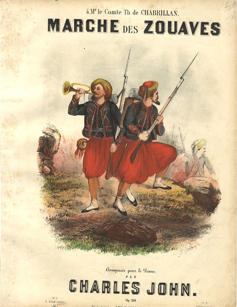 The Colorful Zouaves on a Colorful Cover