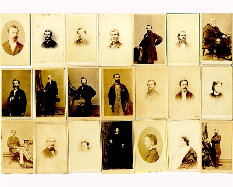 CDVs of Prominent 19th Century Figures from the Collection of Maryland Politician, Severn Teackle Wallis A Secessionist