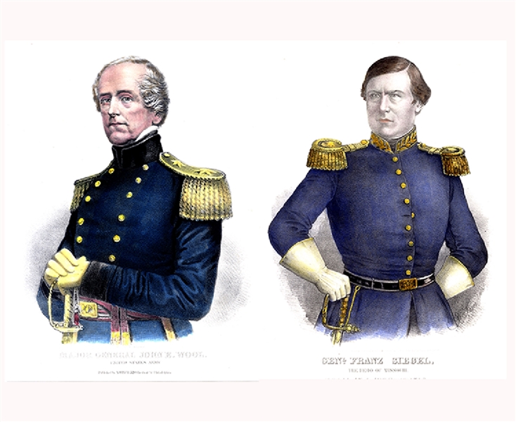 An Impressive Pair of Union Generals’ portraits