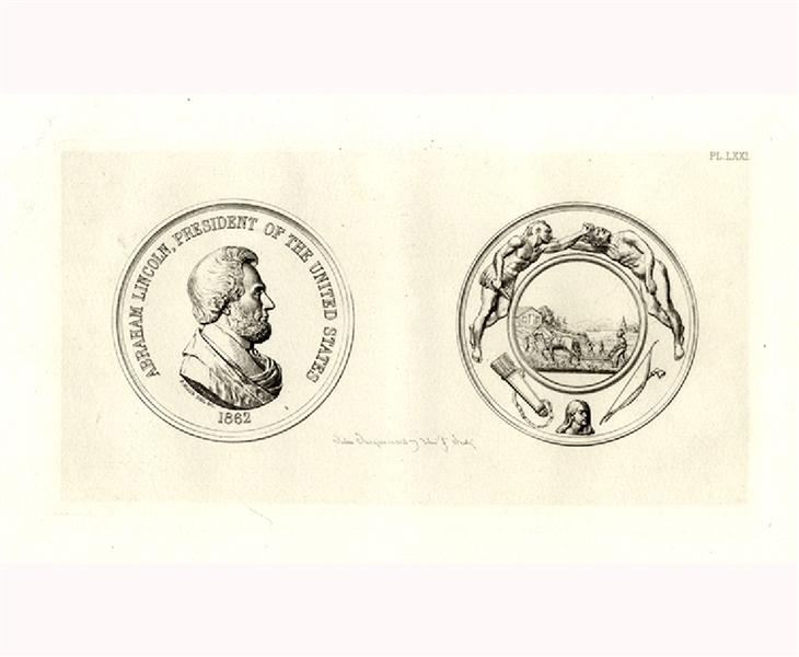 Jules-Ferdinand Jacquemart - Lincoln Etching - 1862