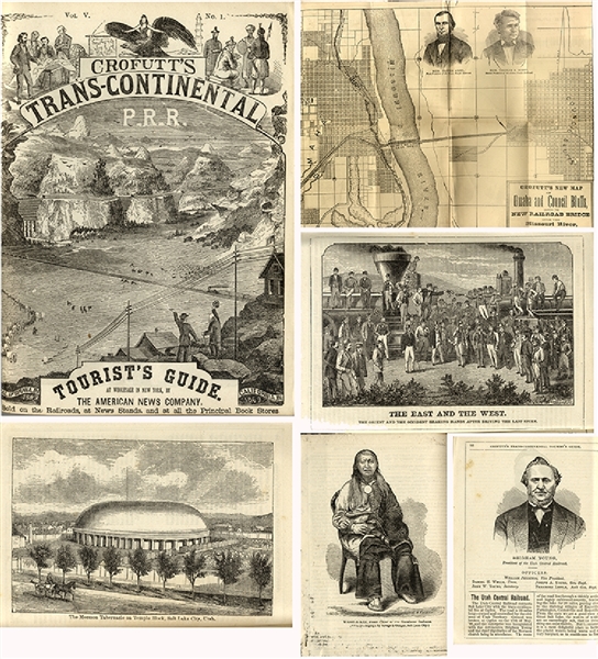Crofutt's Trans-Continental Tourist Guide With Historic Western Illustrations