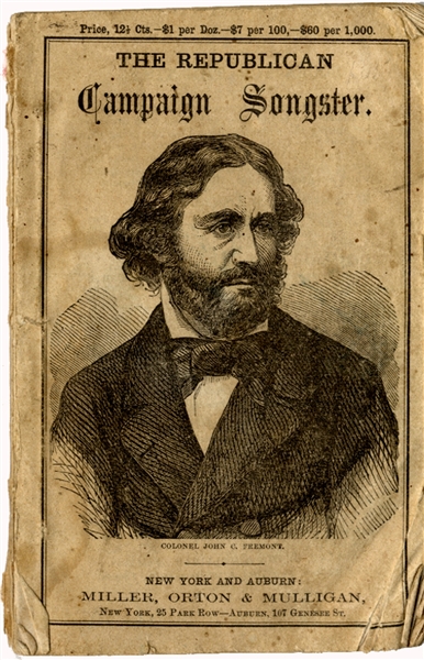 1856 Presidential Campaign, “The Republican Campaign Songster”