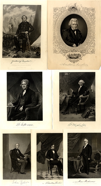 Grouping of Presidential Engravings