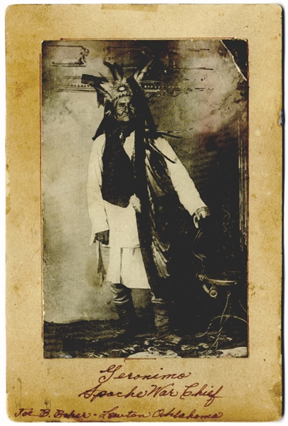 Scarce Photograph Of Geronimo