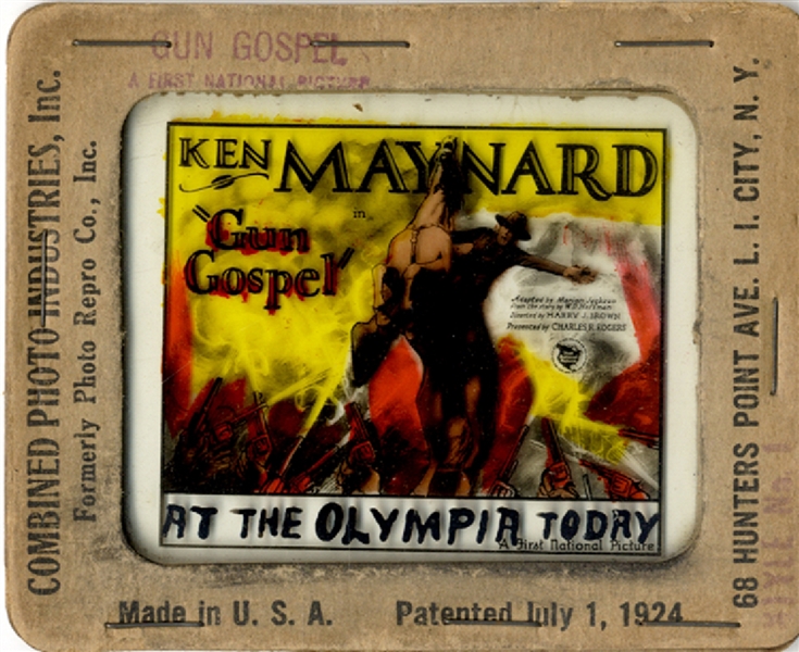 Gun Gospel with Ken Maynard Movie Promotion Slide