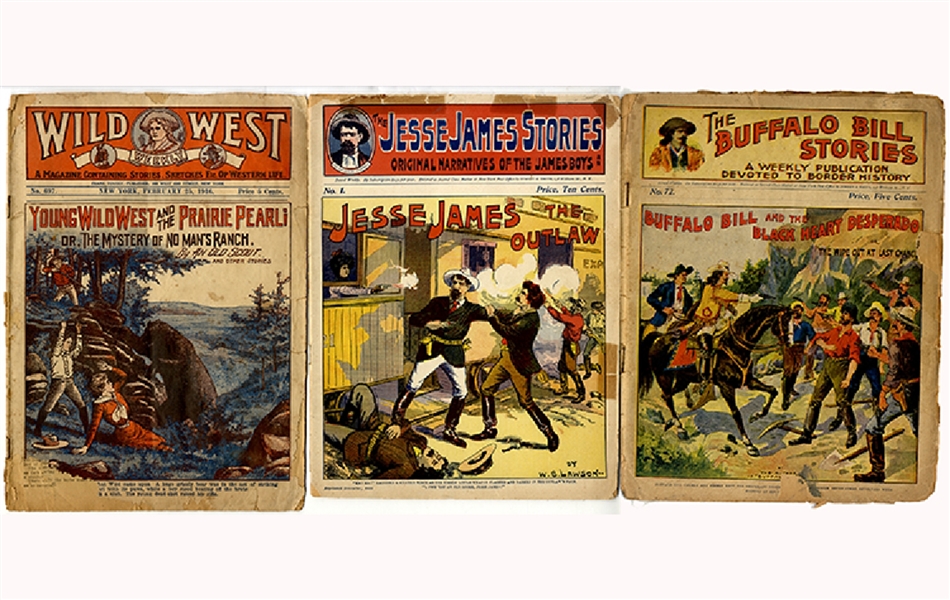 Three Wild West Comic Books