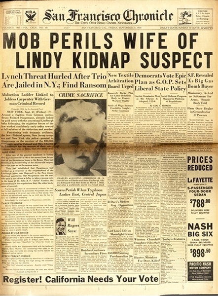 The Lindbergh Kidnapper named and Arrested
