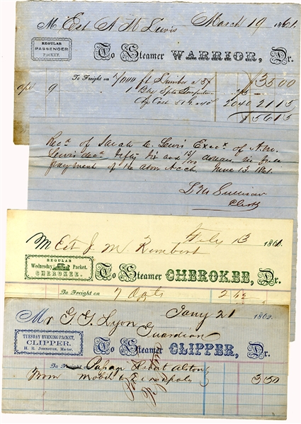 Confederate shipping documents